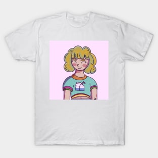 Cute girl milk shirt T-Shirt